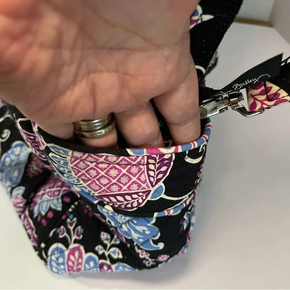 Vera Bradley Stroll Around Baby Diaper Bag “Alpine Floral” Pink Blue Black Md